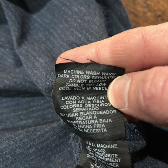 Vintage Lightweight Striped Quarter Button Henley Hoodie Size Large - Picture 5 of 9